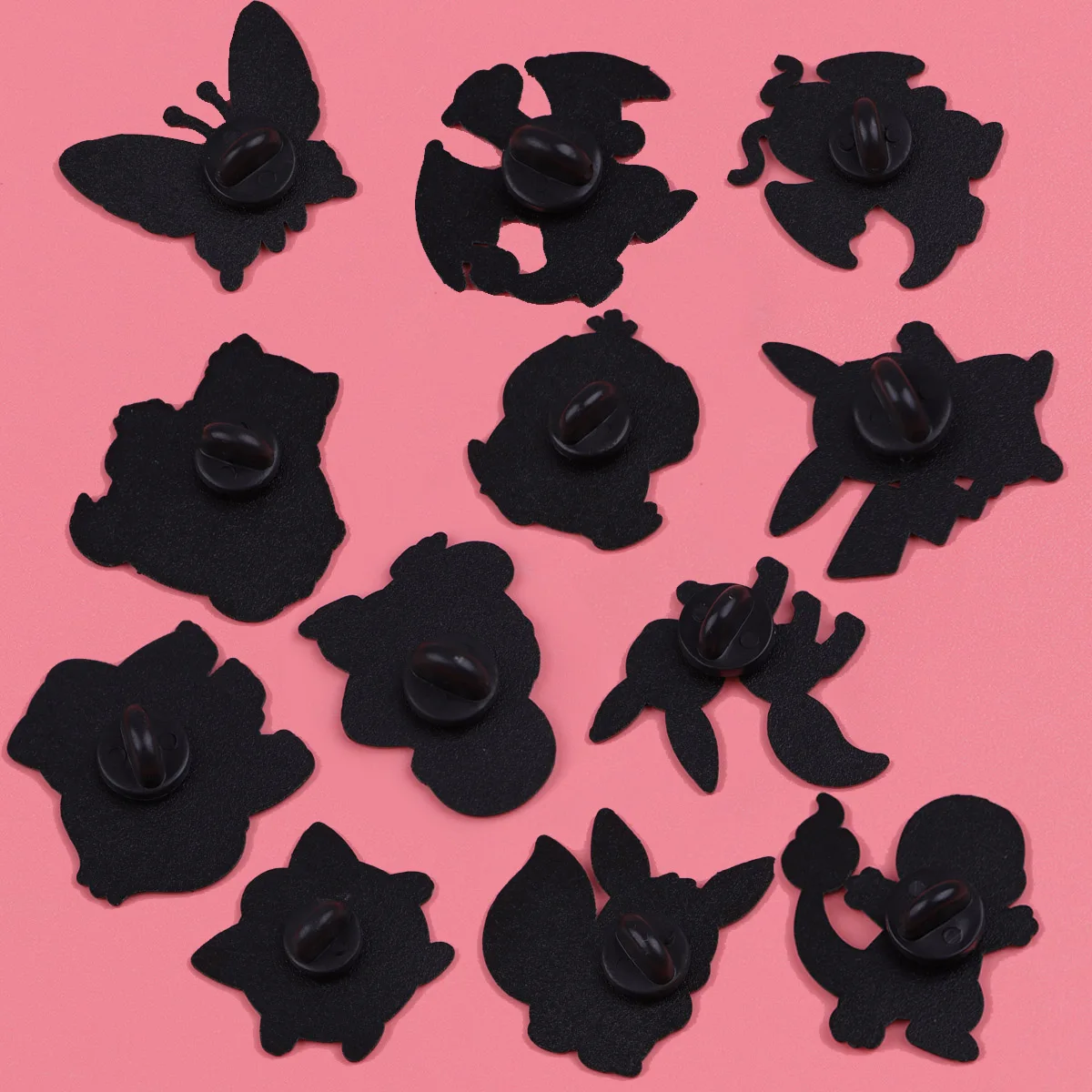 Zufällige 7-teilige Anime-Frosch-Enten-Schildkröten-Monster-Emaille-Pins, kreative Elfen-Brosche, Reversnadel, Cosplay-Geschenk – Detail 9