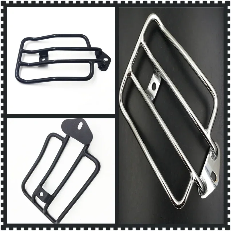 Motorcycle Accessories Solo Seat Luggage Rack for Harley Sportster XL 883 1200 2004-2015 Gloss Black