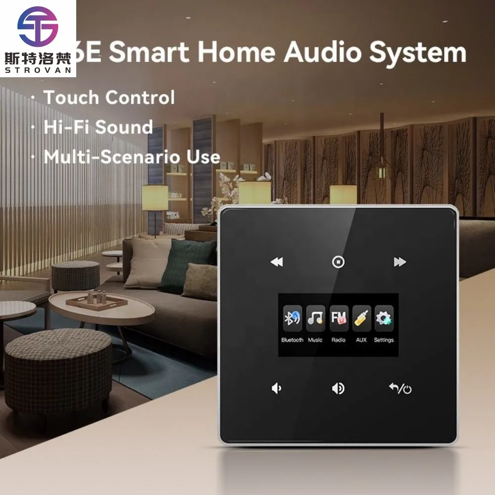 

Wall Mounted Smart Audio System for Hotel Rooms Bluetooth 5.0 4 Channel 4x20W Power Off Memory Custom Welcome Music