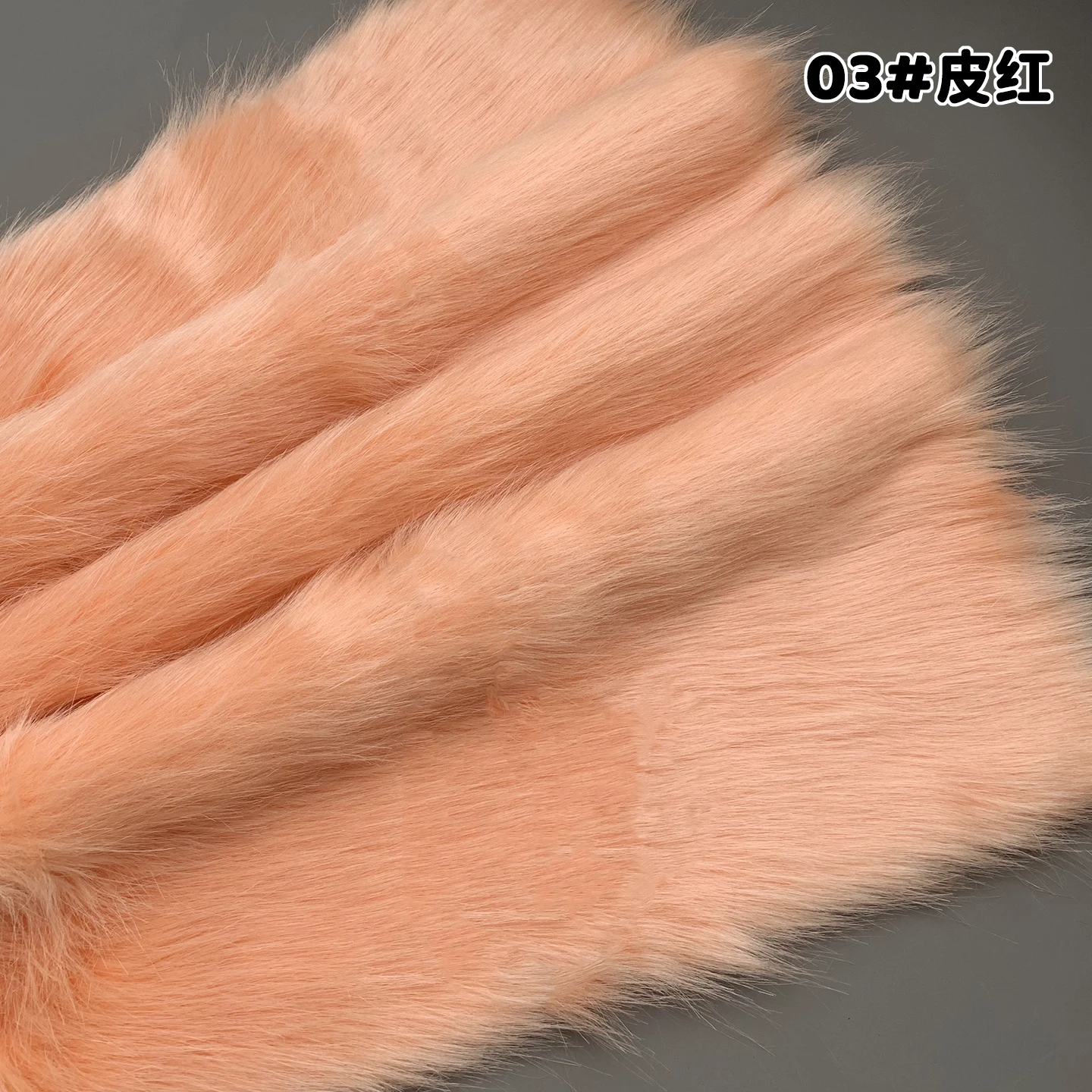 5cm Simulierter Kunstfuchs-Pelz 60x45cm Flauschiger Plüschstoff 100% Polyester DIY Puppen-Jacke Heimdekoration Material – Detail 11