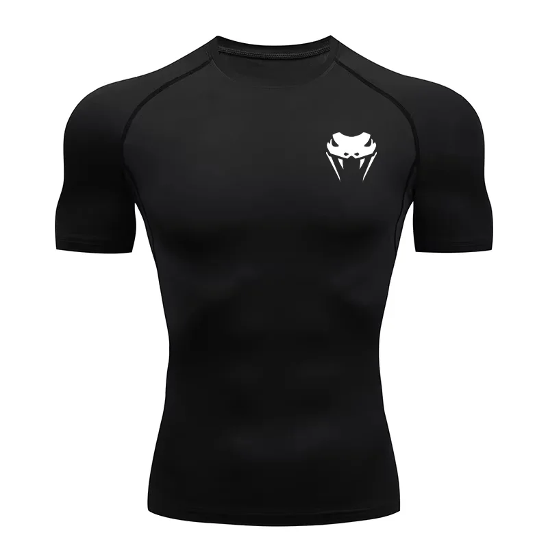 

Men Compression Shirt Short Long Sleeve Quick Dry | All Season Workout Top for Gym Running Fitness UV Protection