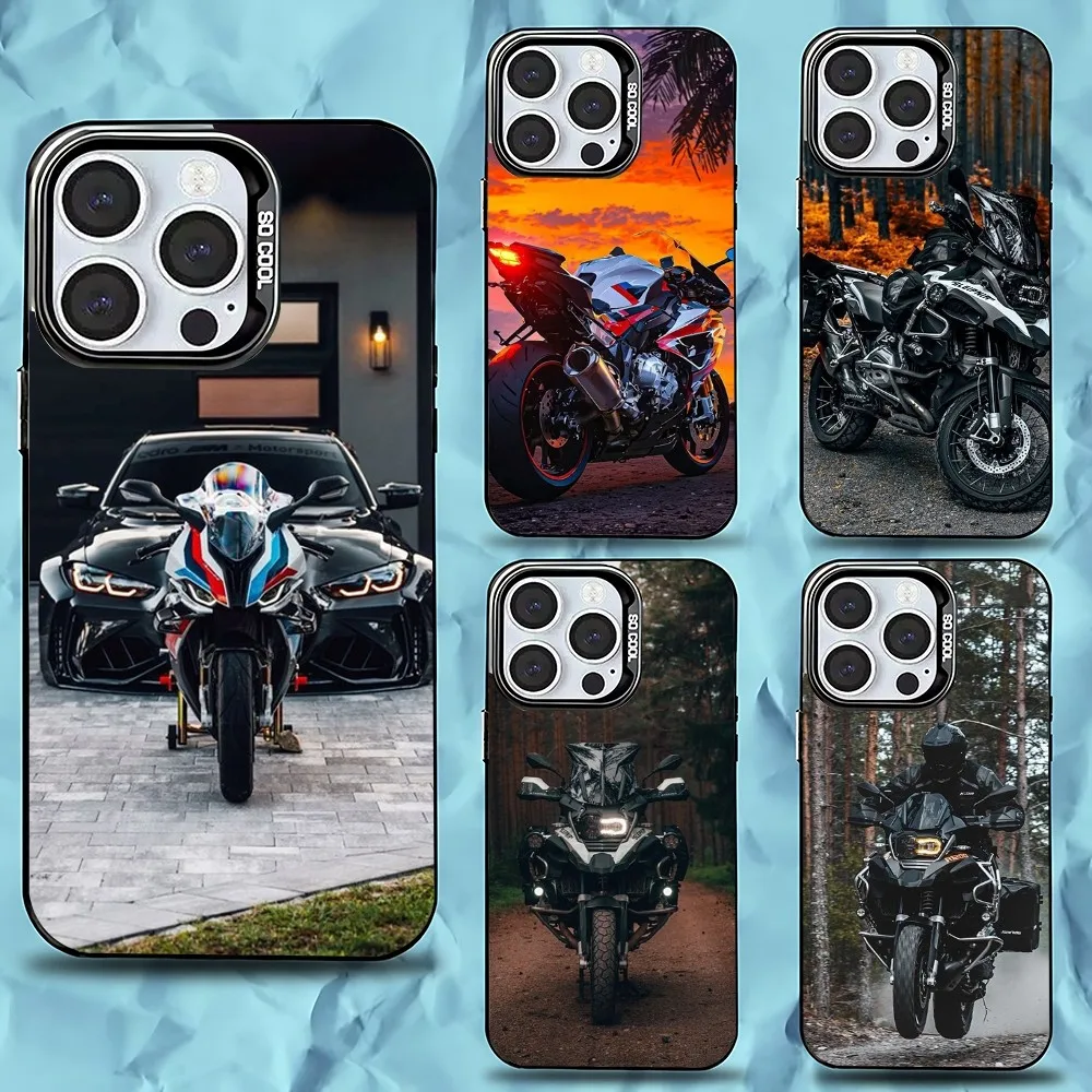 

B-BMW R1250R S1000RR Phone Case For iPhone 16,15,14,13,12,11,Pro,Max,Plus,Mini,XS,SE Anti Fall Black Matte Hard Bumper