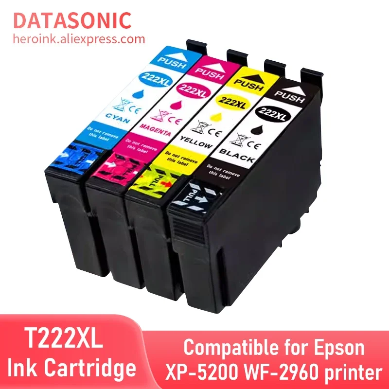 T222XL Ink Cartridge Compatible for Epson 222XL T222XL T222 222 Ink Cartridge for Epson XP-5200 WF-2960 printers Ink Cartridge