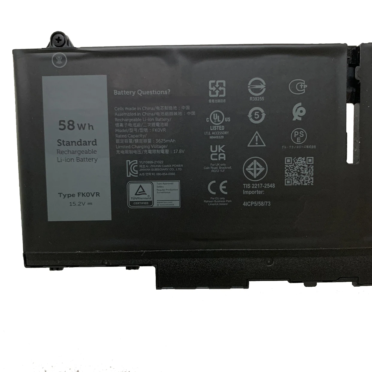 CP Laptop Battery FK0VR 8P81K 58WH For Latitude 5330 5430 7330 7430 7530 precision 3570 Series P133G P135G 293F1 01VX5 404T8