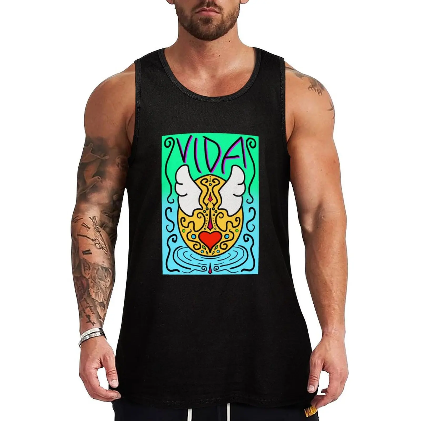 

Vida Tank Top clothes for men summer T-shirt sports Gym t-shirt man