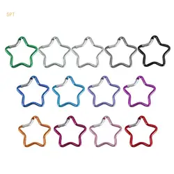 Aluminum Alloy Locking Star Carabiner for Camping Fishing Hiking Traveling 714F