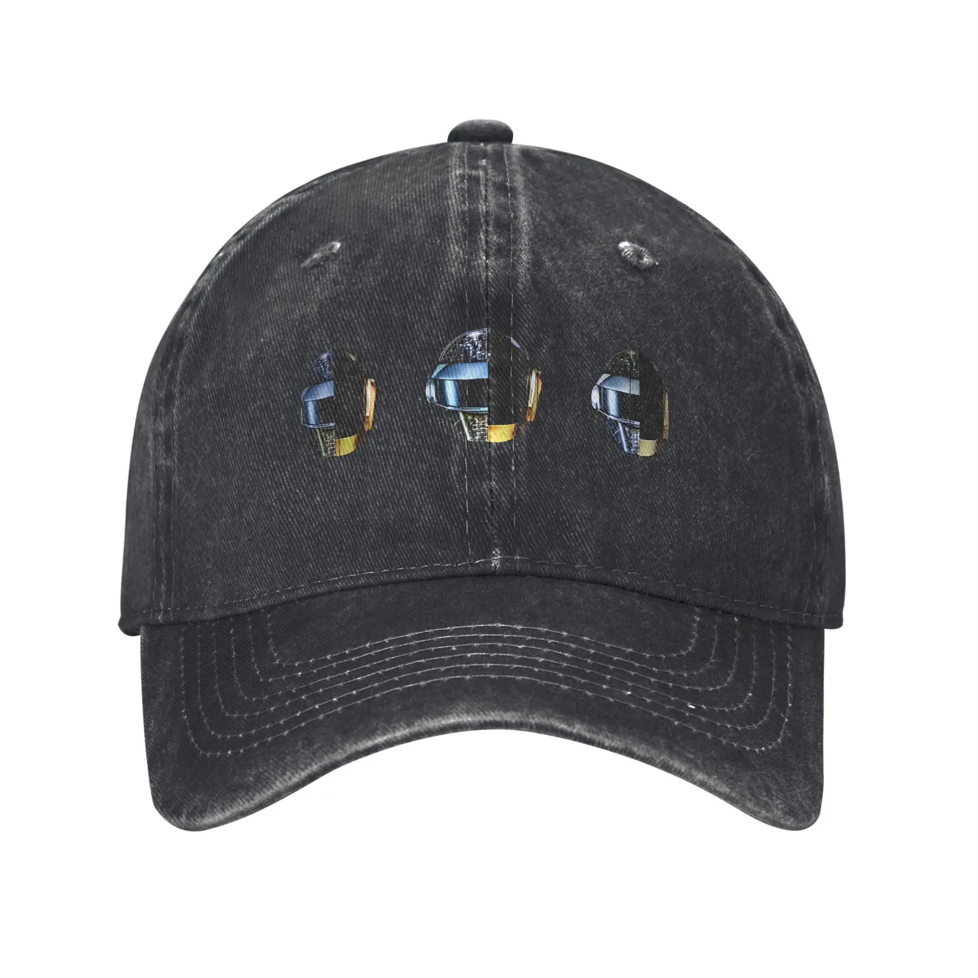 Daft Punk Electronic Production Band  Sun Baseball Cap  Unisex Men  Spring Fashion Running Hippie Sunscreen Snapback Cap