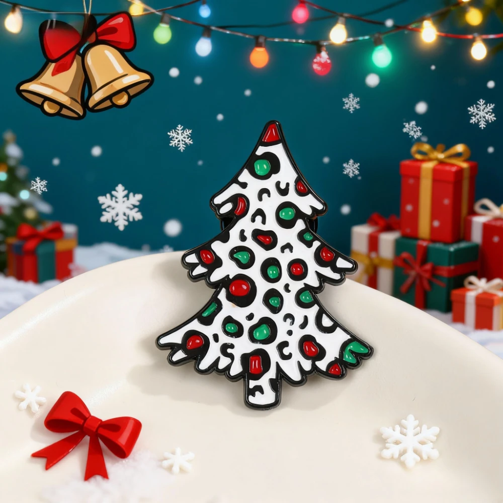

Брошь в виде рождественской елки, унисекс, значок из сплава с героями мультфильмов, креативная универсальная одежда, рюкзак, шарф, аксессуары, рождественская брошь