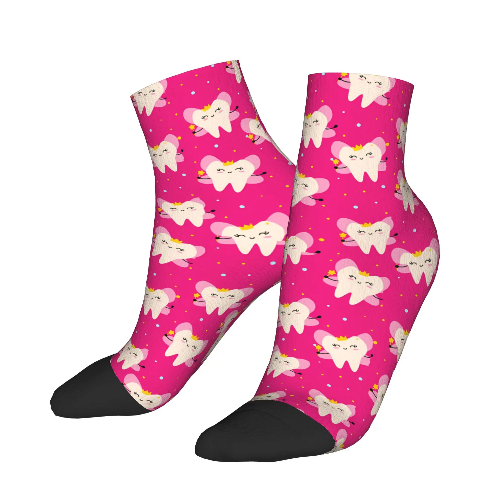 

Adults Men Casual Socks Teeth Dentist Thermal Print Non-Slip High Quality Sock Summer Harajuku Design Skateboard Socks