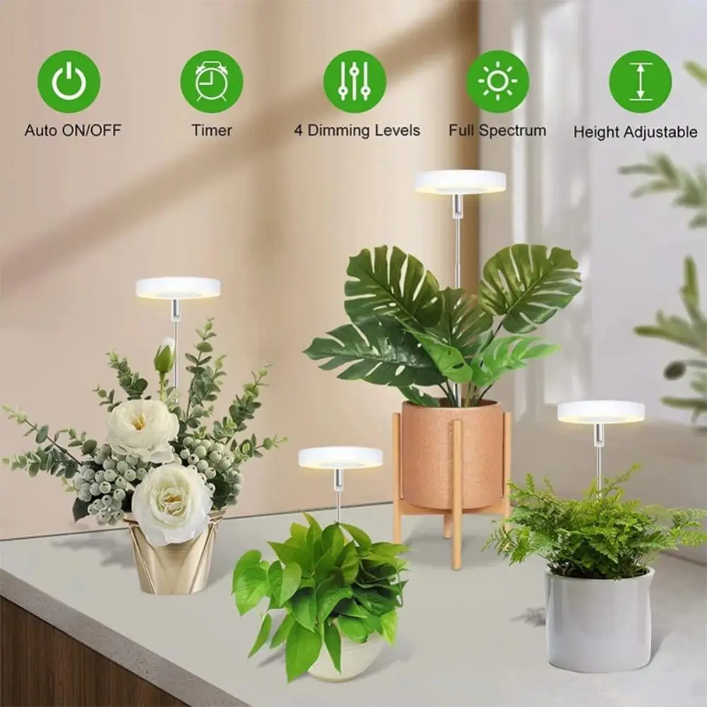 Phyto-lampe LED USB 5V pour culture de plantes d'intérieur, éclairage horticole de croissance