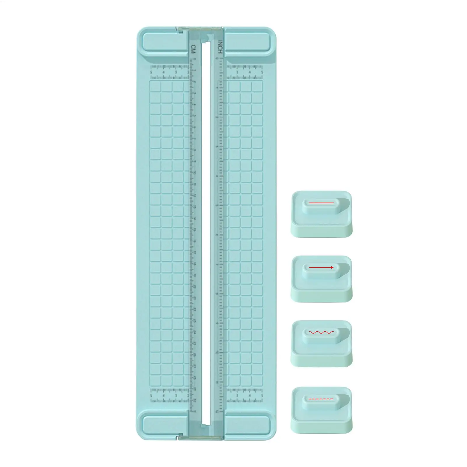 

Paper Cutter Heavy Duty Craft Paper Cutter 4-in-1 Tools Bidirectional Cutting Precision Shredder Anti-Slip for Business Home