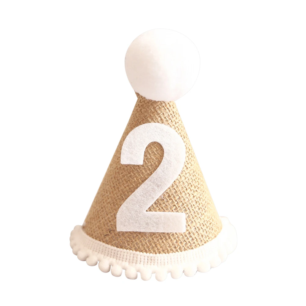 

Birthday Party Hat Crown Boy Linen Kid The Dog Assorted Hate Kids Hats Men and Women Preschool Novelty Small