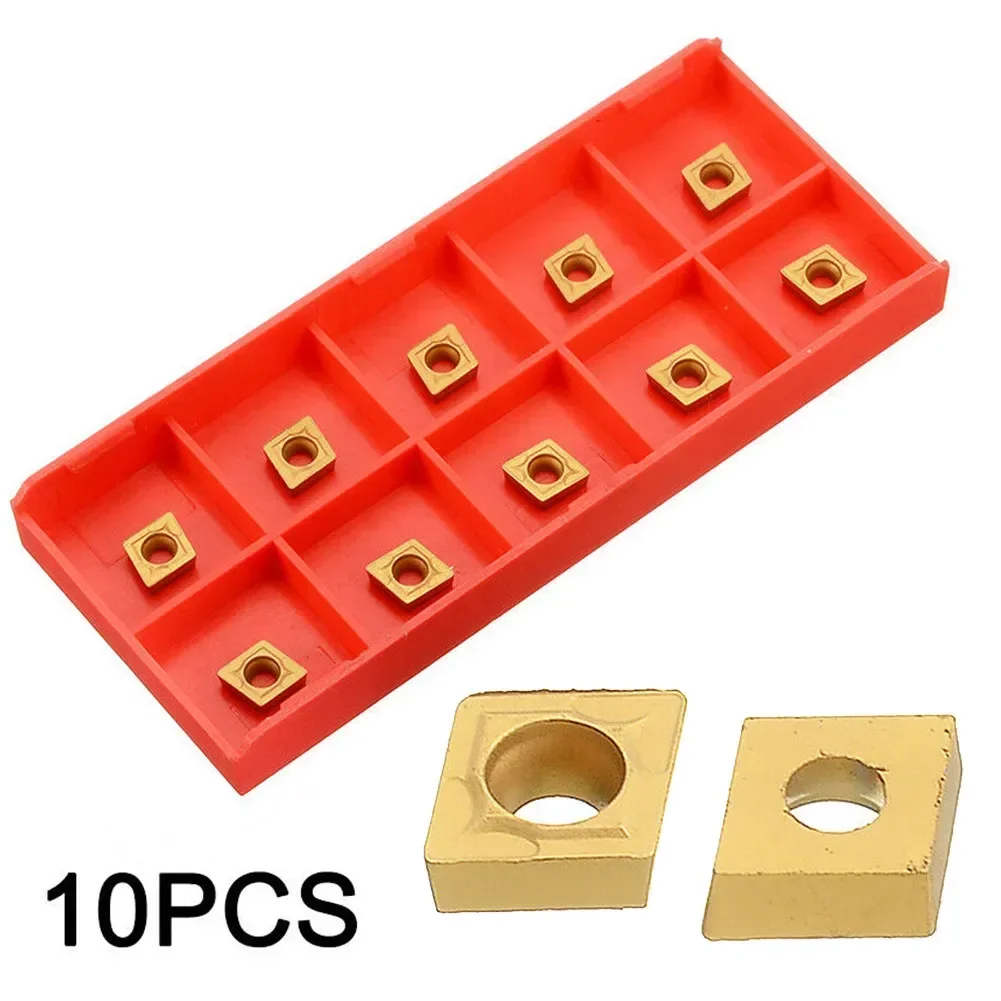 

10Pcs CCMT060204-HM YBC251 Lathe CNC Carbide Blades Insert Replacement For Turning Tool For Workshop Tools Accessories