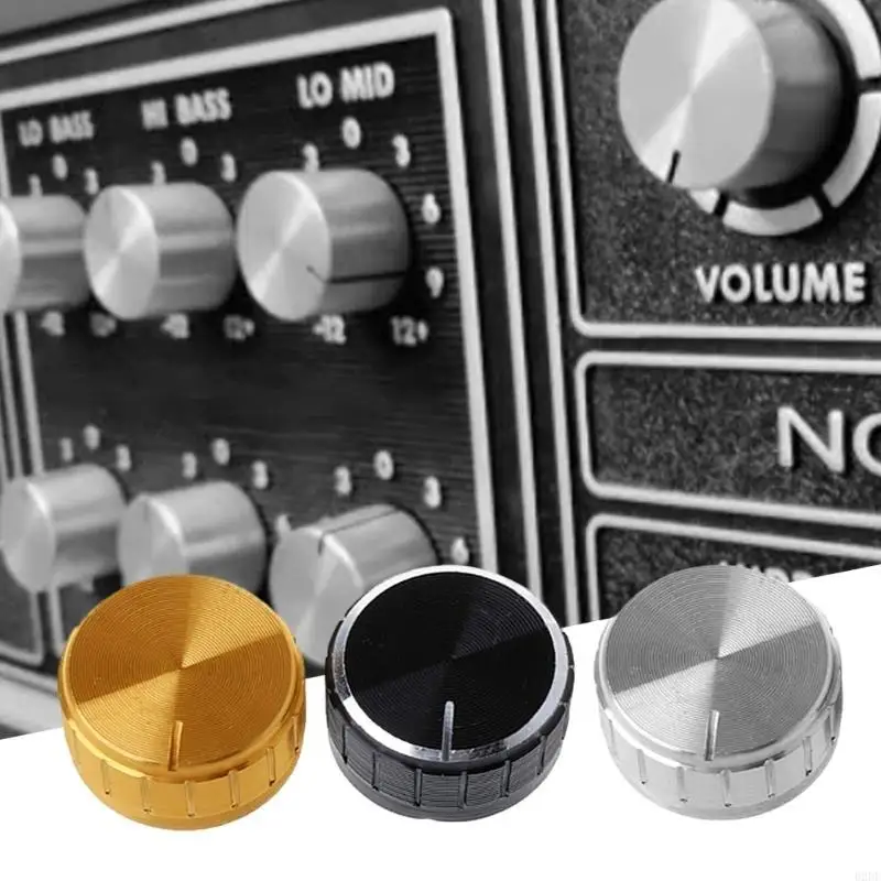 10Pcs 6mm Shaft Hole Potentiometer Knob Aluminum Alloy Electric Guitar Knobs