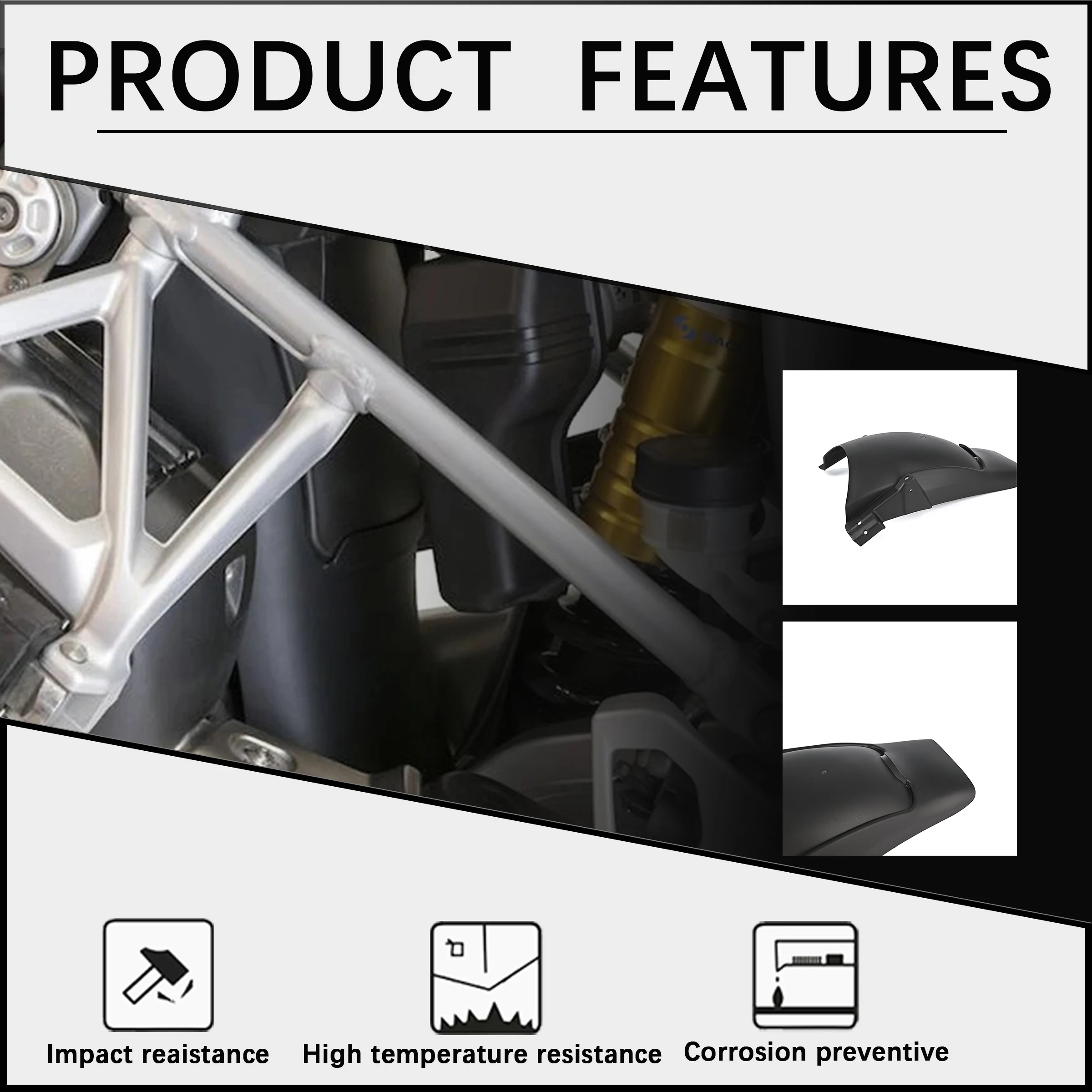 For BMW R1200GS R1250GS R 1200 1250 GS LC ADV 2013-2022 Front Rear Wheel Mudsling Inner Fender Mudguard Extension Splash Guard