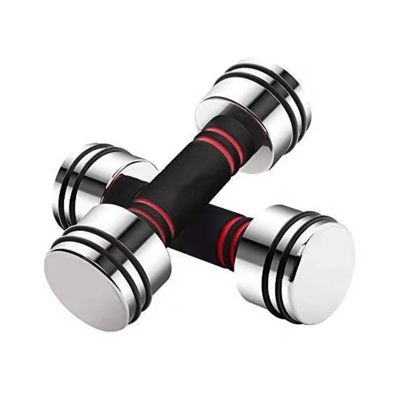 

Home Fitness Adjustable Dumbbell Set Ultracompact Design Mirror Finish Foam Handles Sturdy Metal For Gym Training New Arrival