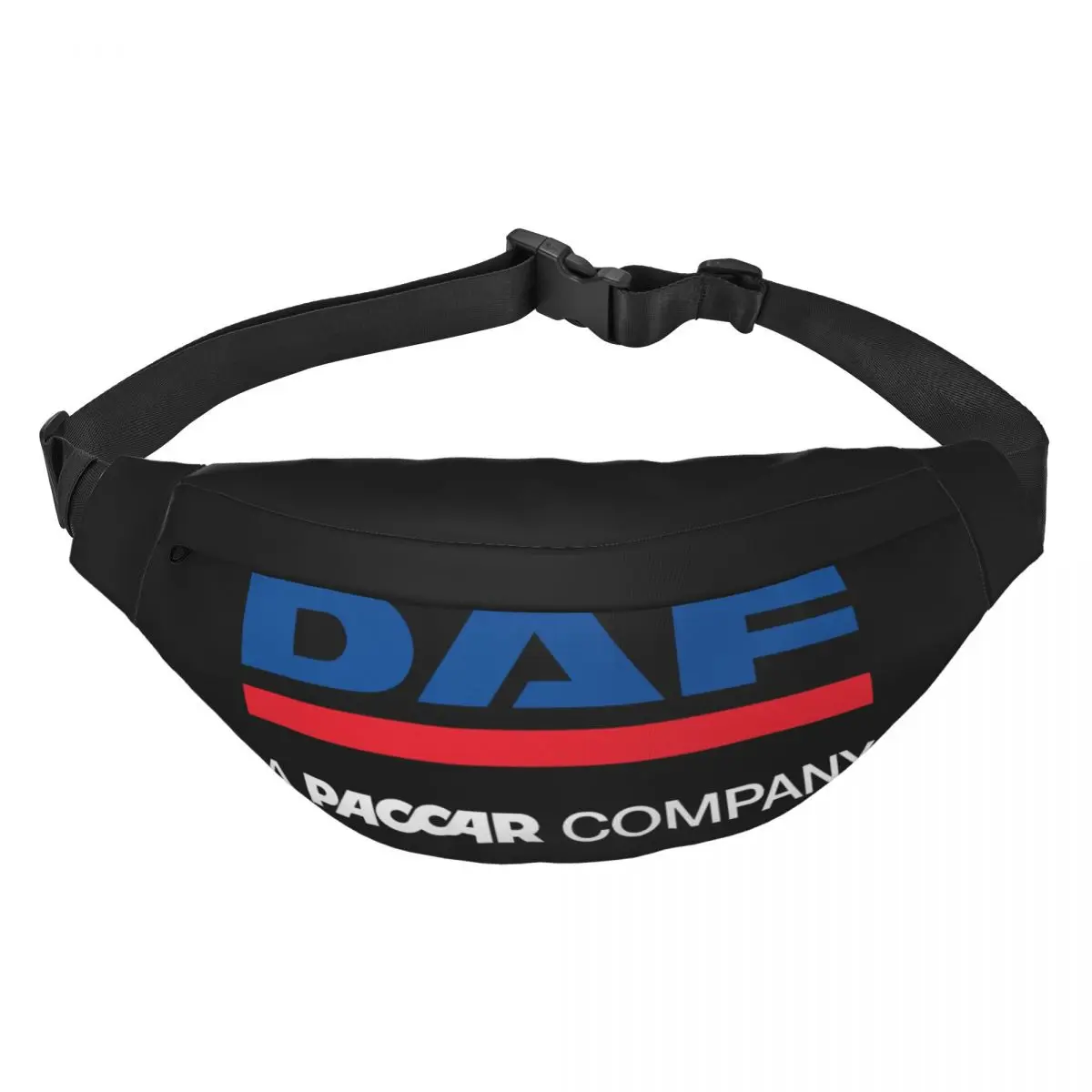 Unisex DAF Truck Logo cintura Bag, Sling multifunções, Crossbody Malas, Peito Malas, Pacote de viagem curta