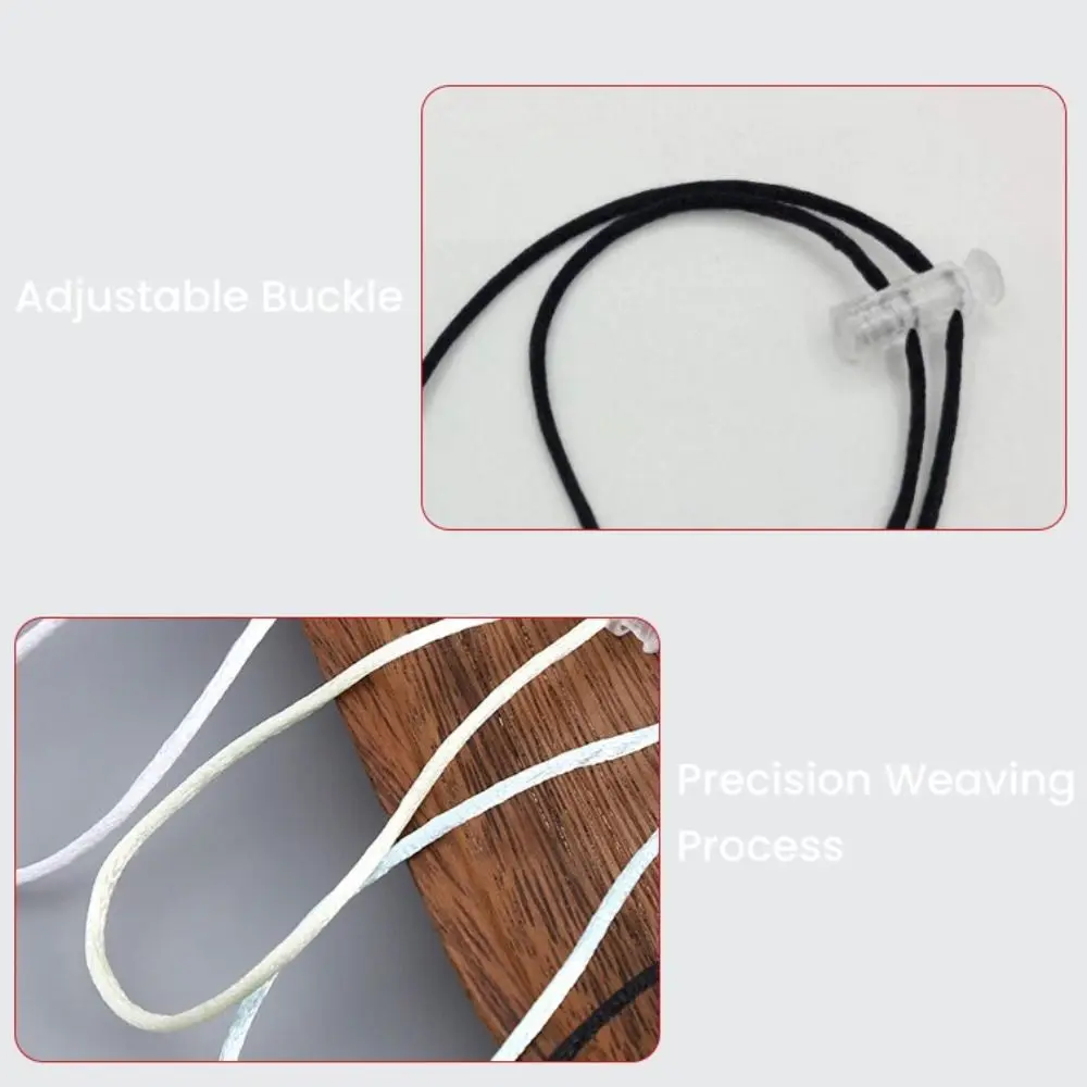 10pcs Quality Removable Hat Chin Cord Straps Adjustable Fastener Lock Hat Windproof Rope Anti-lost Hat Retainer Straw Hat