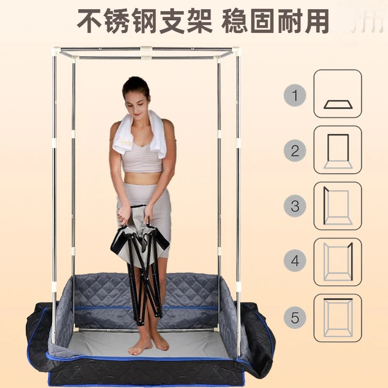 steam box home steam room folding home sweat steam sauna box fumigator full moon sweat sauna room