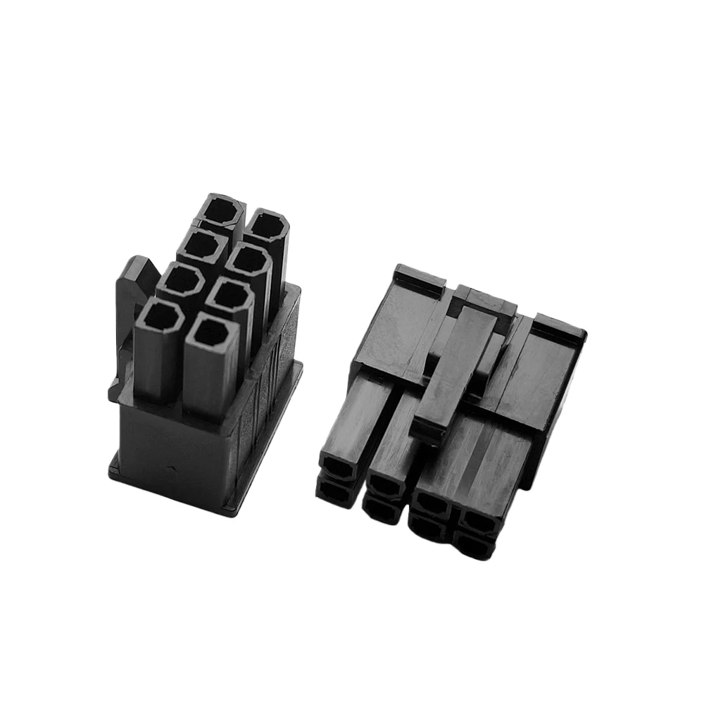 30PCS/1LOT 4.2mm Black 8P 8PIN Male for PC Computer ATX Graphics Card GPU PCI-E PCIe Power Connector Plastic Shell Housing