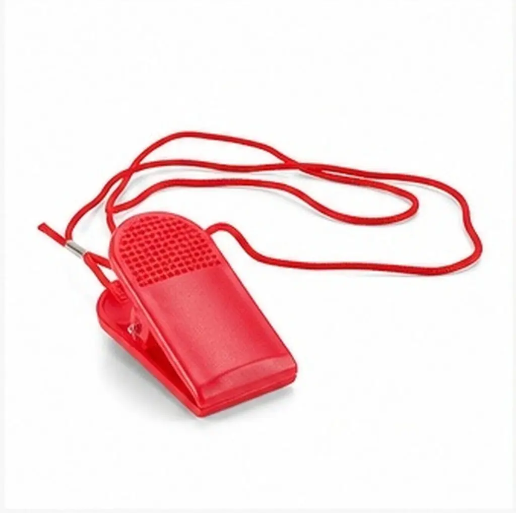 Universal Treadmill Emergency Stop Key Red Two Prong Safety Tether with Clip for Exercise Machine Fitness Equipment Replacement