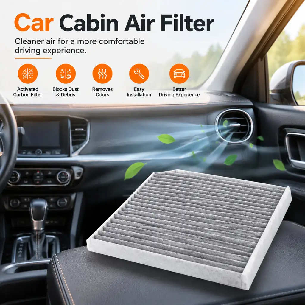 YONGRUN 1/2/5PCS Activated Carbon Car Cabin Air Filter Fit For  Jeep Wrangler JL Gladiator JT CF12450 68301863AA Auto Parts