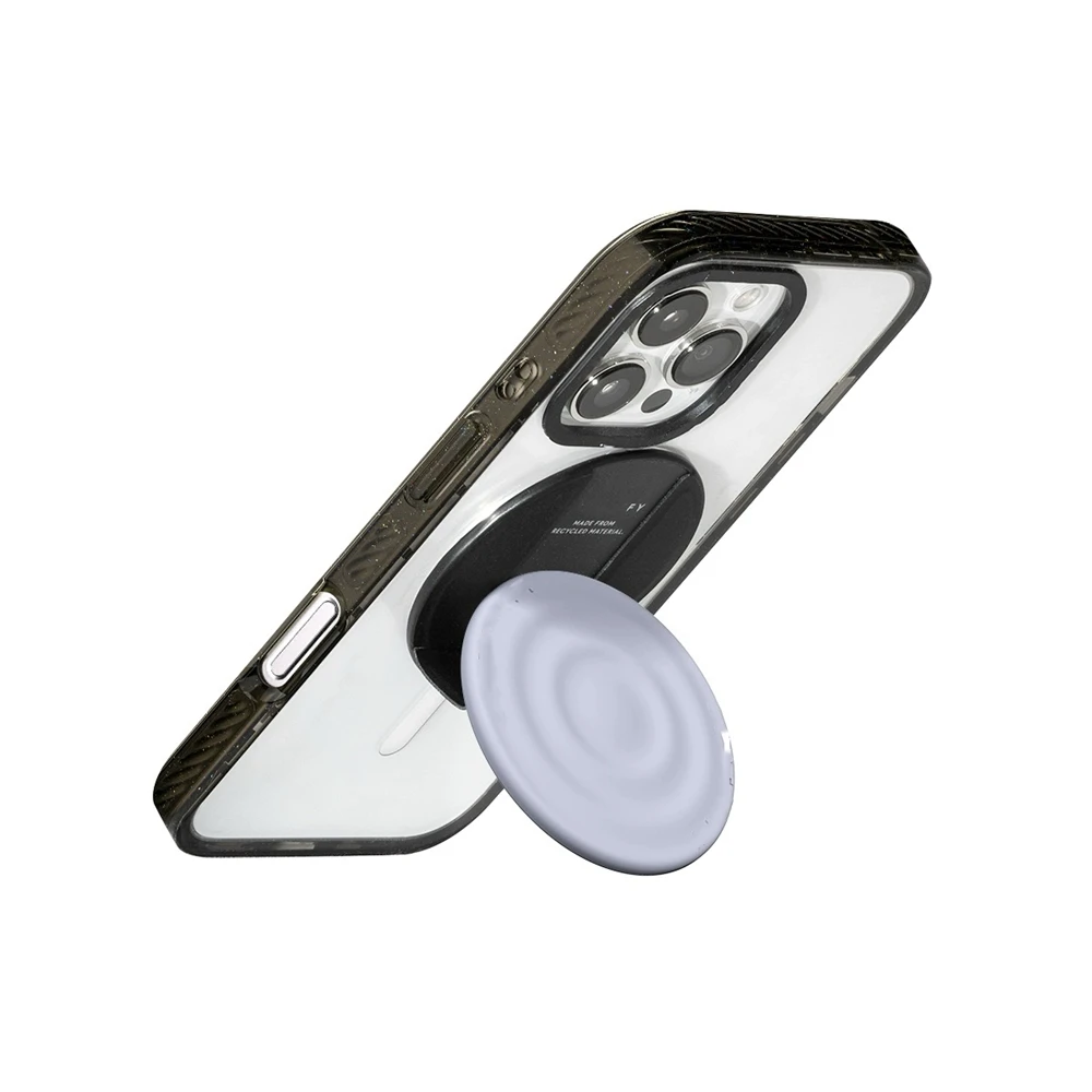 Supporto per telefono magnetico in silicone Ripple Grip Tok per iPhone 17 15 14 13 12 16 Pro Max Supporto per supporto per S25 S26 Ultra