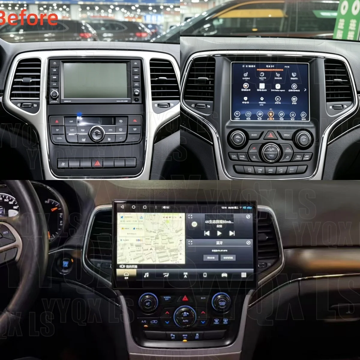 Car Radio For Jeep Grand Cherokee 2008 -2013 Multimedia Player Wireless Carplay Android Auto Autoradio Stereo GPS Navi Head Unit