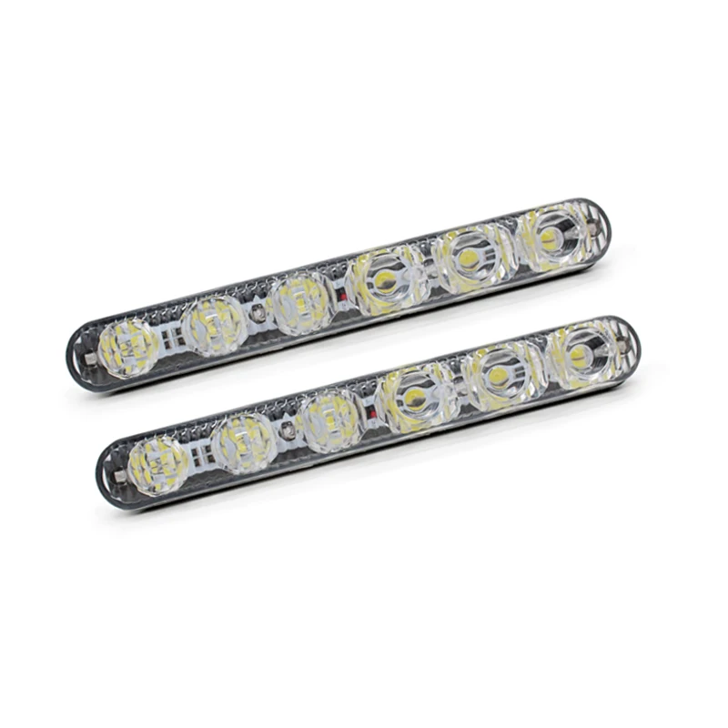 2Pcs/set LED Auto Daytime Running Light 6SMD Hight Power LED Universal Car DRL Auto Lamp DRL Auxiliary Light with Driver