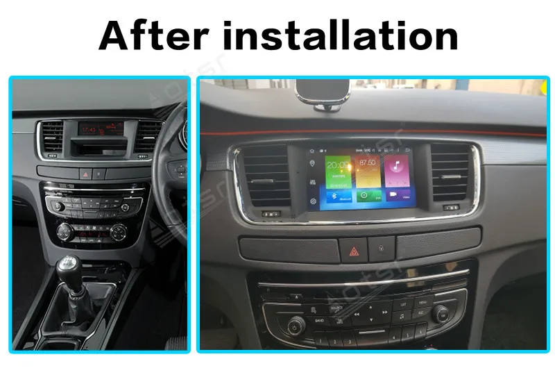 64G Android Touchscreen Auto Video Radio Stereos Dvd-speler Multimedia Systeem Voor PEUGEOT 508 2011-2017 GPS navigatie