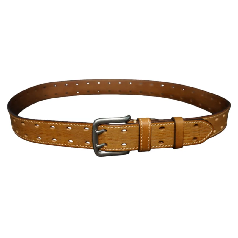 Men's Genuine Leather Handmade Casual Retro Top-Grain Leather Belt