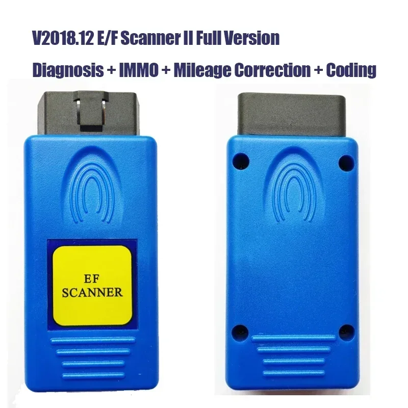 Best V2018.12 E/F Scanner II Full Version for BMW EF Scanner II support Diagnosis + IMMO + Mileage Correction + Coding A+++