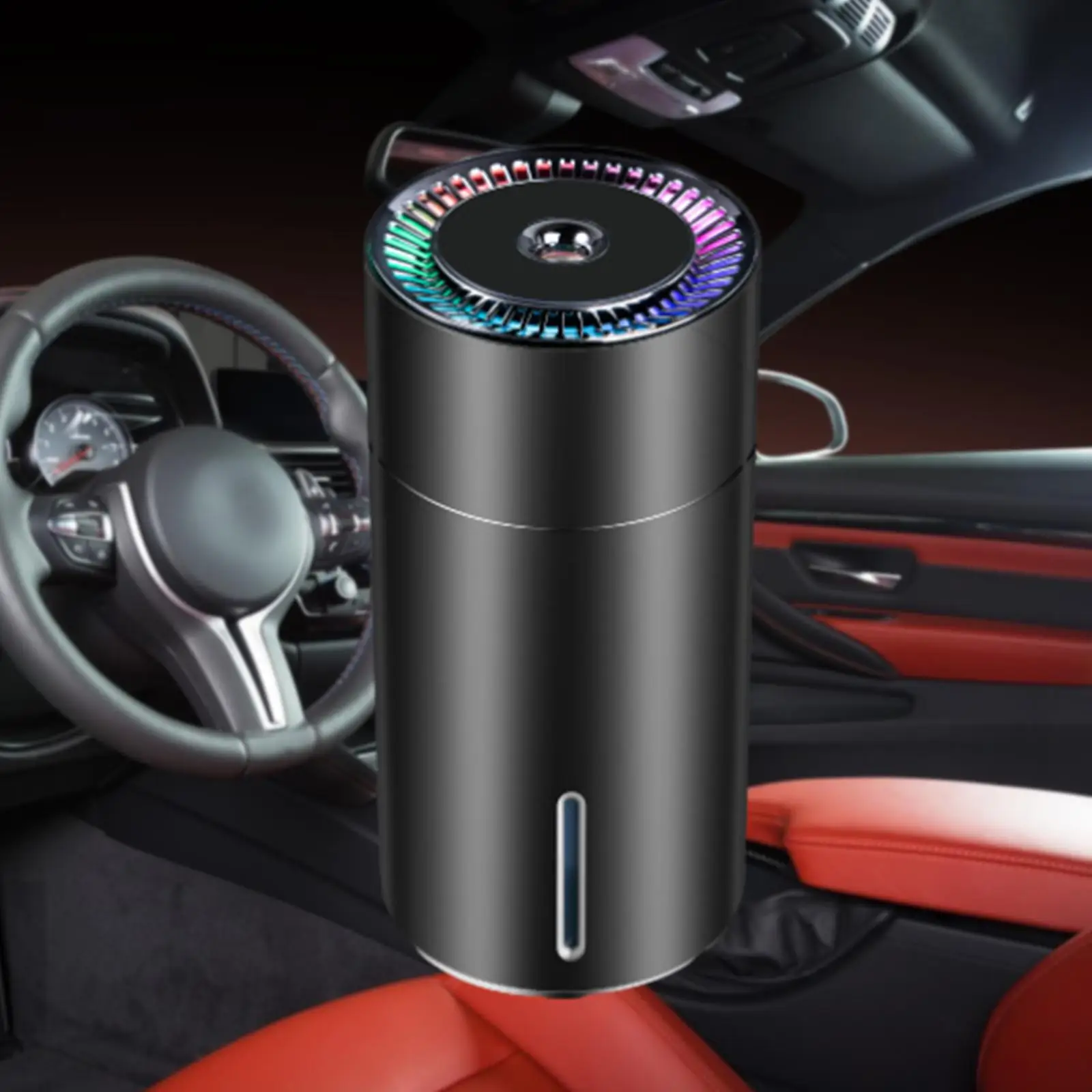 Car Humidifier Aroma Essential Oil Diffuser Mini Black Car Fresher USB Mist Humidifiers for Travel Baby Room