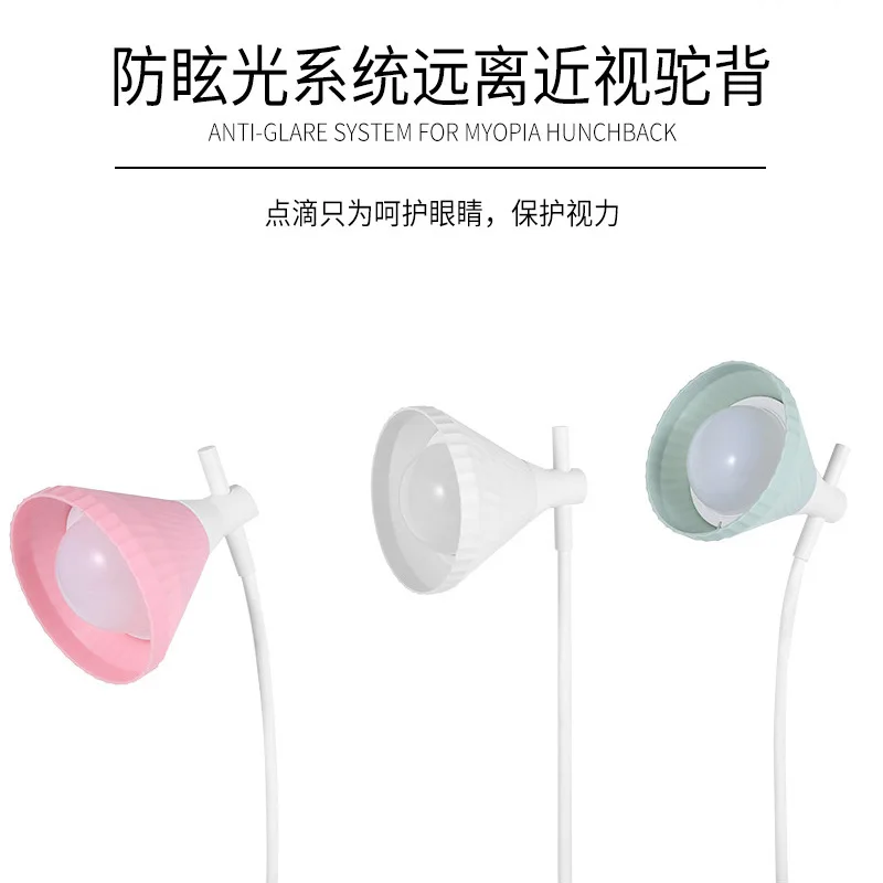 Led Touch Inductive Folding Table Lamp Tricolor Light Source Adjustable Eye Protection Reading Lamp Learning Lamp