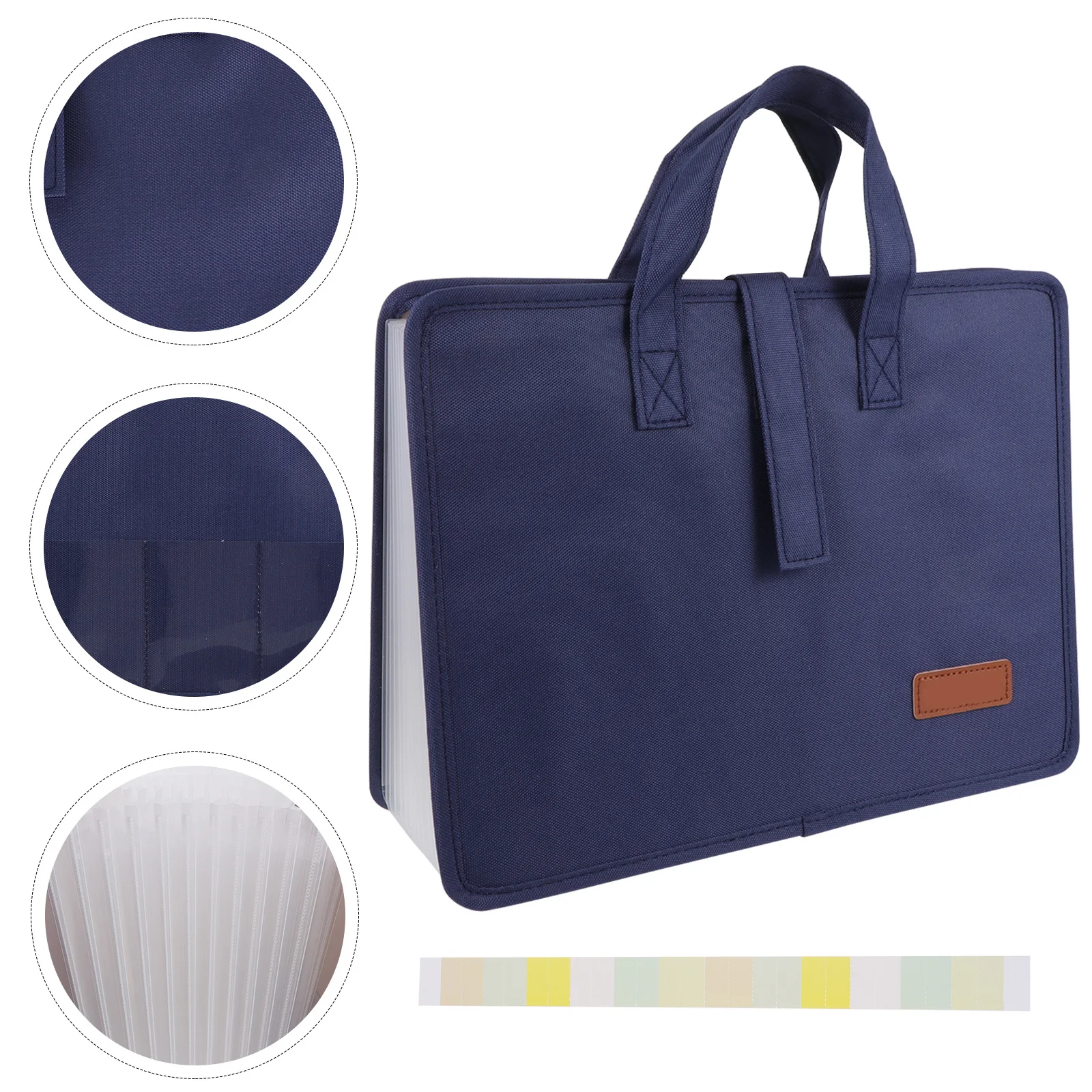 

13 Pockets Expanding File Folder A4 Waterproof Oxford Fabric Portable Document Organizer For Office Home School Travel