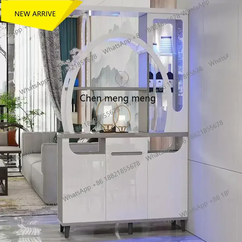 cqy  Living room partition cabinet double-sided screen wine cabinet small apartment decorative entrance shoe cabinet integrated