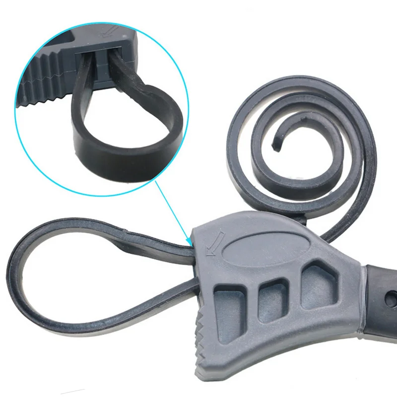 Chave de cinto de borracha multifuncional 50cm, abridor de garrafa ajustável, filtro de óleo automático, chave de reparo de carro, ferramentas manuais -- m25