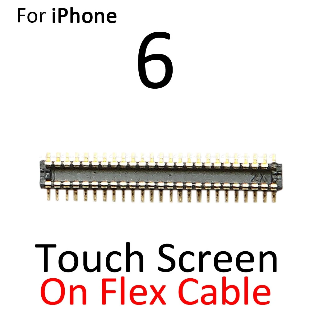 2pcs FPC Connector For iPhone 6 6S Plus Lcd Digitizer 3D Touch Screen Connector Clip On Motherboard Flex Cable