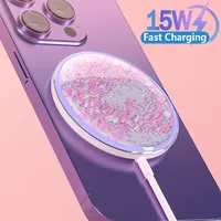 Strong Magnetic Wireless Charger 15W Fast Wireless Charging Pad for iPhone 15 14 13 12 11 Pro Mini Plus ProMax Samsung S23 S22