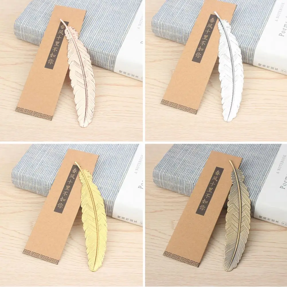 Металлическая гальванизированная Закладка-листья в форме птицы в китайском стиле