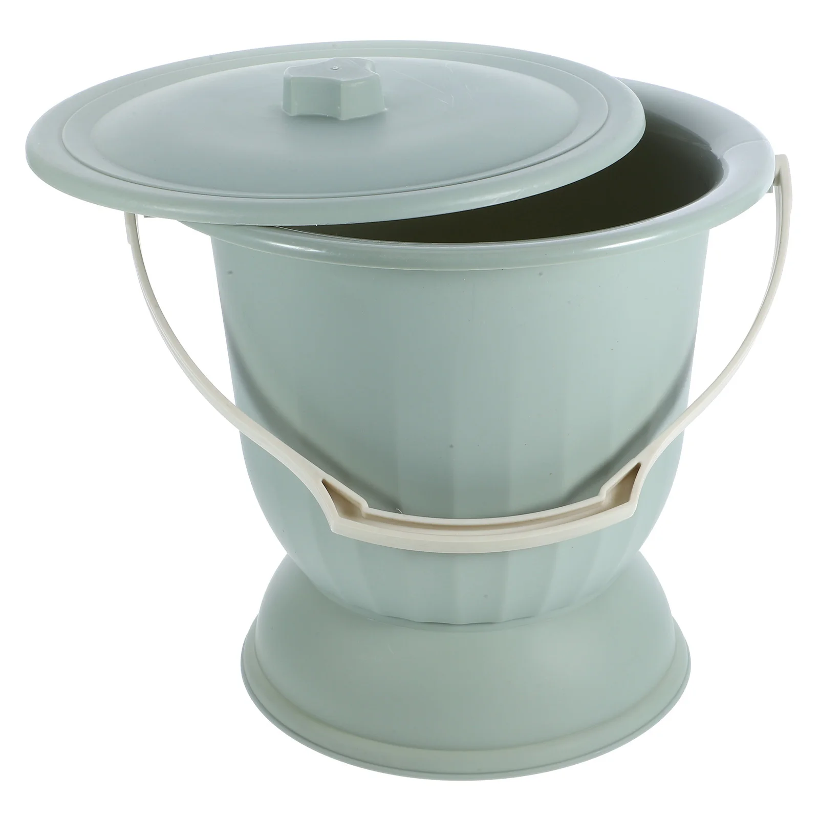 وعاء الغرفة مع غطاء مبولة محمولة لكبار السن المعاقين ليلة البول دلو قابلة لإعادة الاستخدام البلاستيك Bedpan قعادة التدريب المرحاض المنزل #3