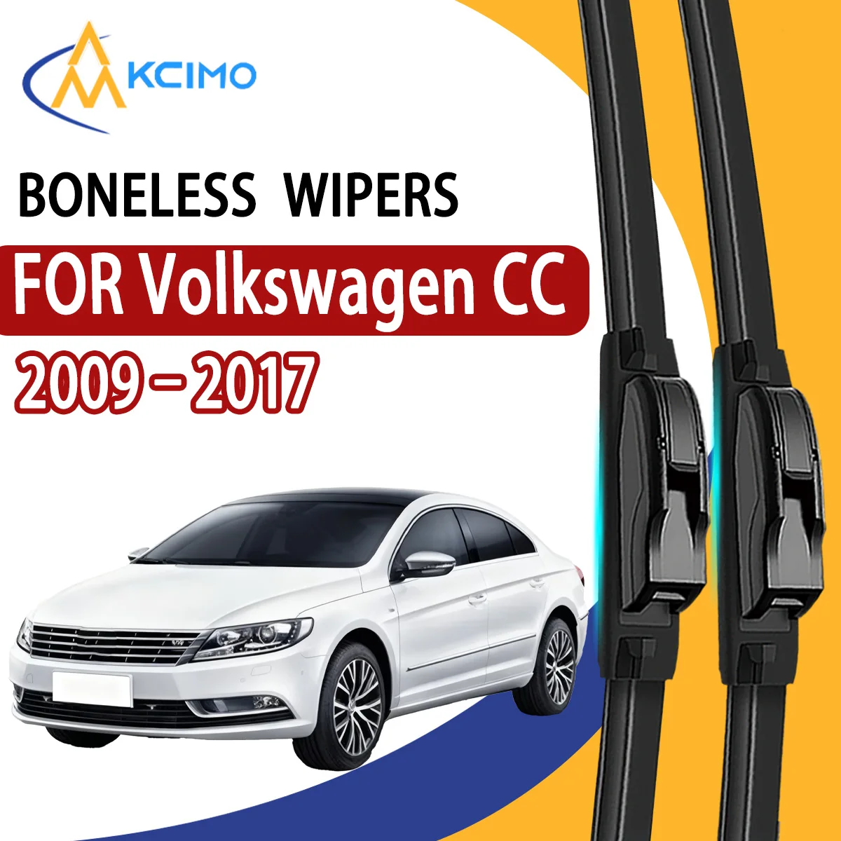 

2Pcs Front Windshield Wiper Blades For Volkswagen CC 2009–2017 Windscreen Window Car Accessories