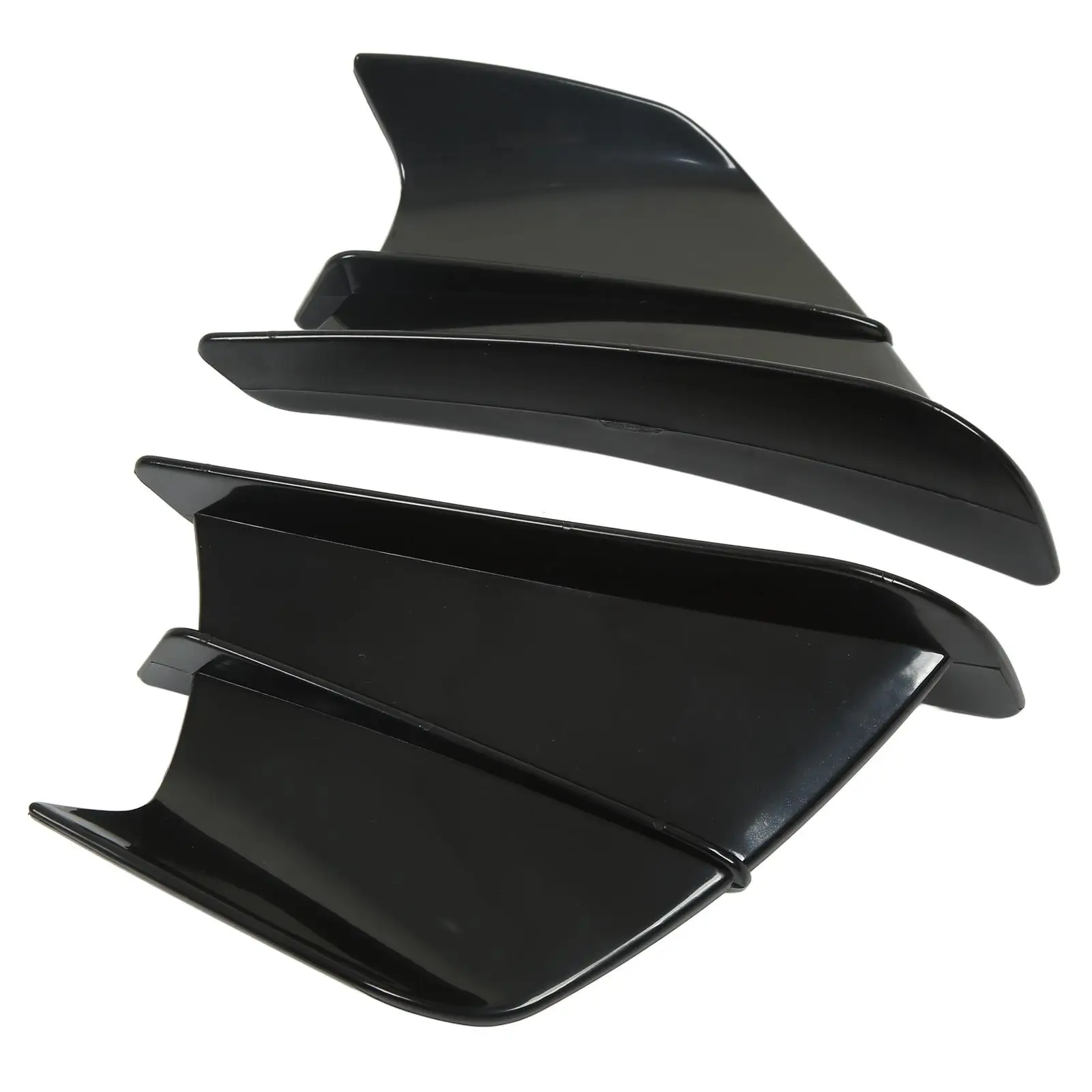 Winglets de carenagem frontal para motocicleta, spoiler, design legal, autoadesivo, superfície curvada 3d para ninja 400 ninja 250 z900 z1000