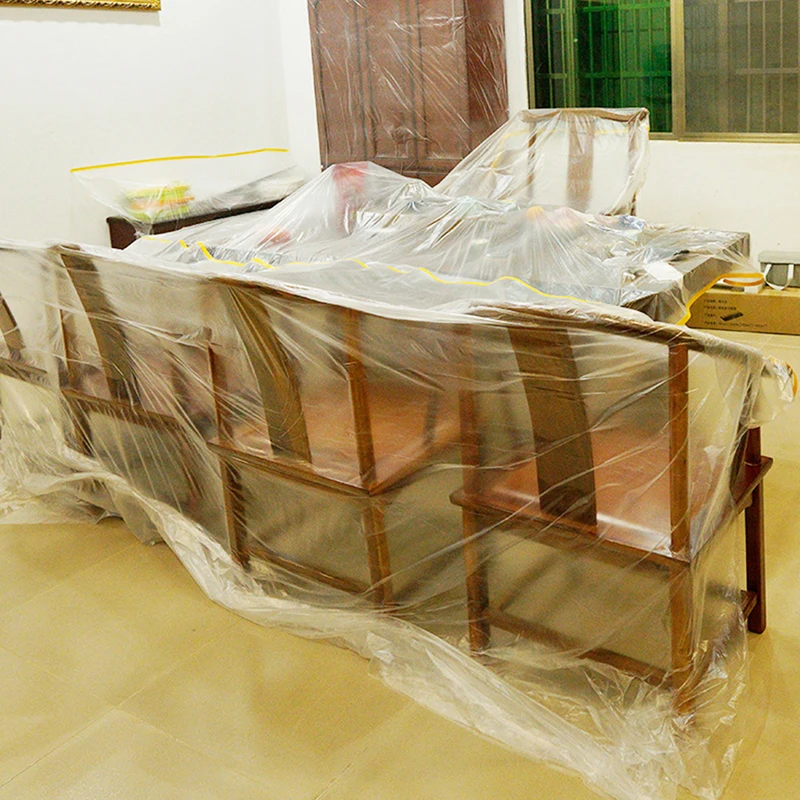 แบบพกพาพับ Overspray ป้องกันแผ่น Masking ฝาปิดฟิล์มฟิล์มพลาสติก Barrier Paint Block