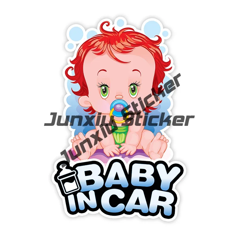 Super Cute Baby Nezuko on Board Reflective Bumper Sticker Reflective Kid Safety Slow Down Sign Sticker Decals for Cars Stickers