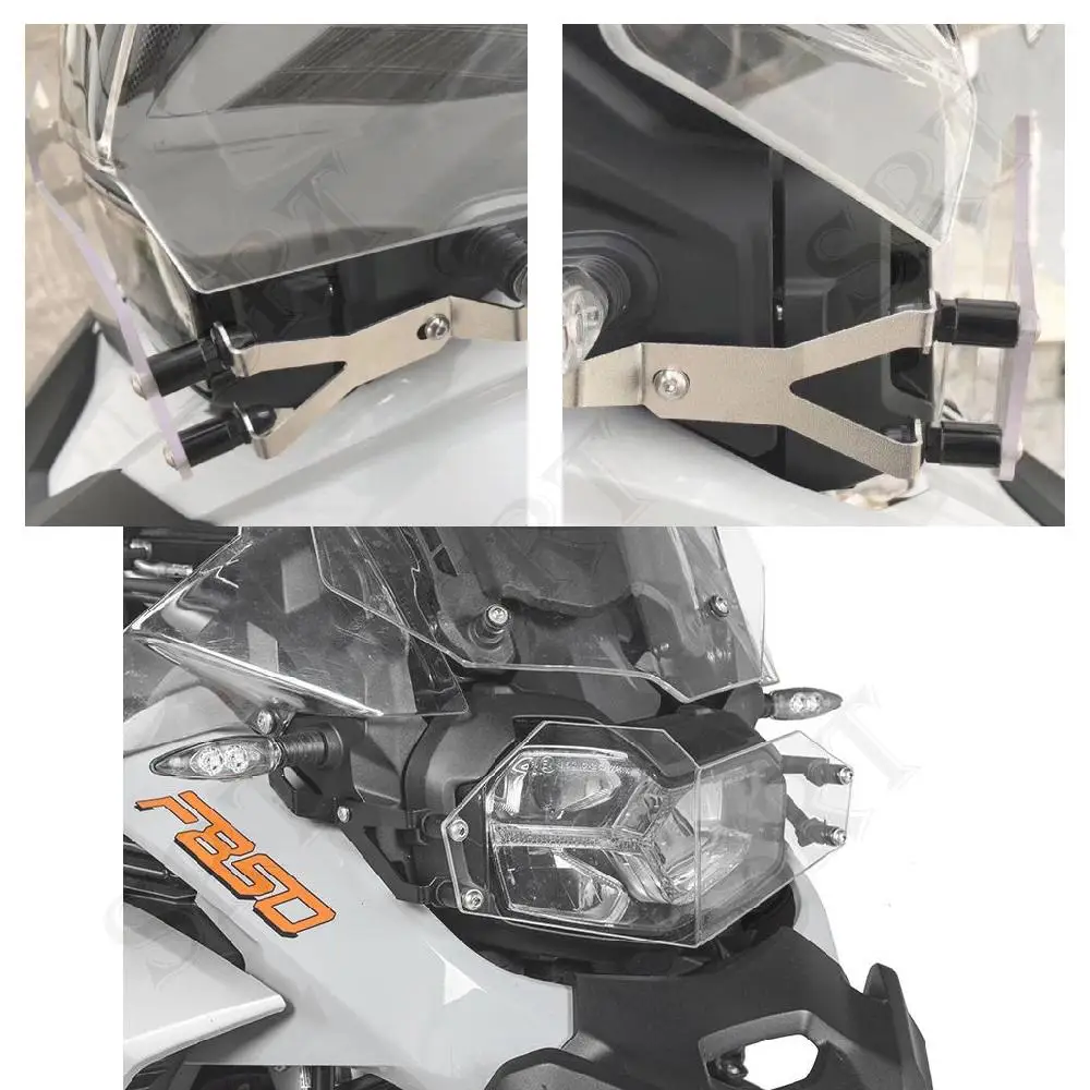 Fit For BMW F850 GS ADV Motorcycle Accessories Headlight  Acrylic Guard Transparent Protective Cover F750GS F850GS 2018-2022