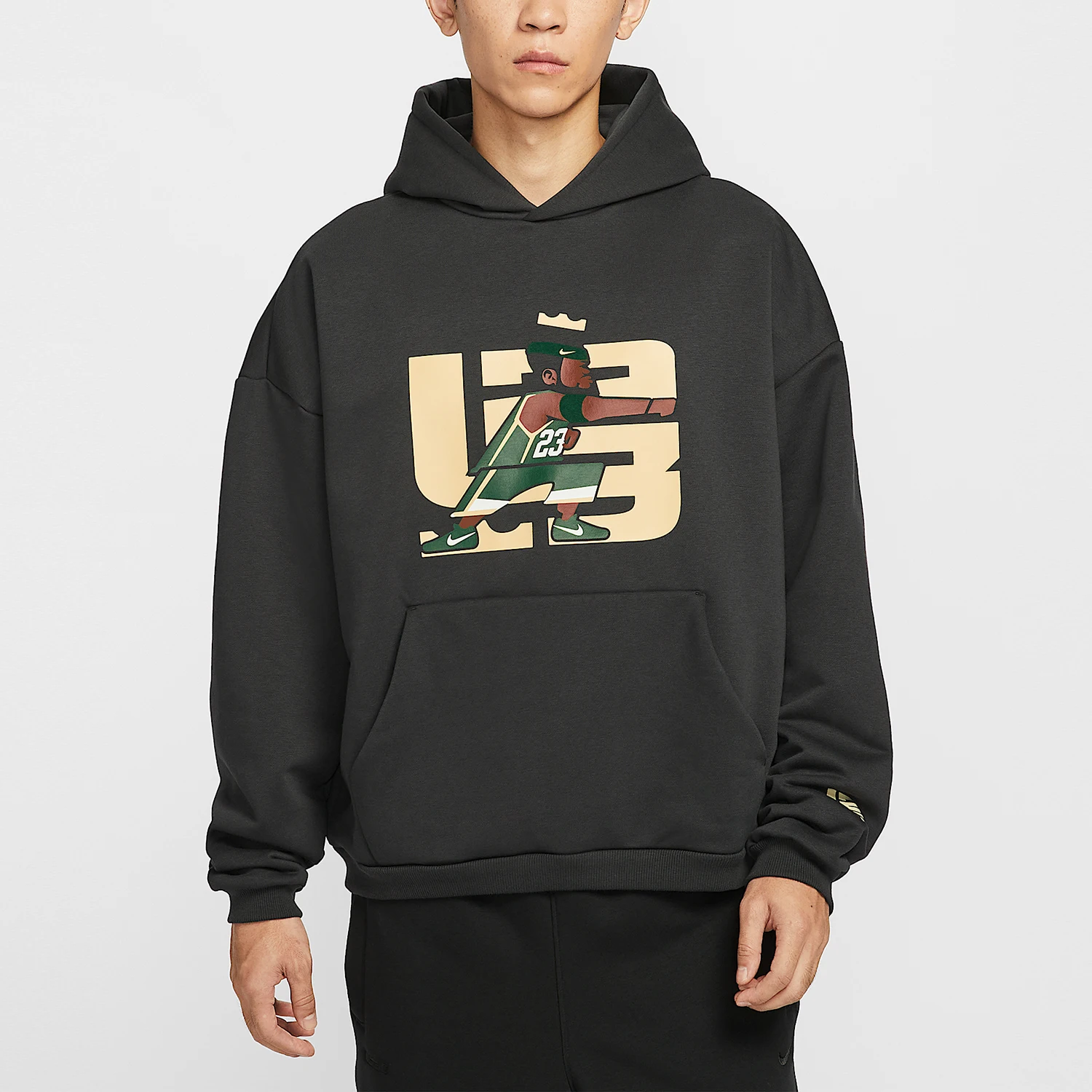 Nike genuine Mens Hooded Printed Warm-up Sweatshirt IH8820-045