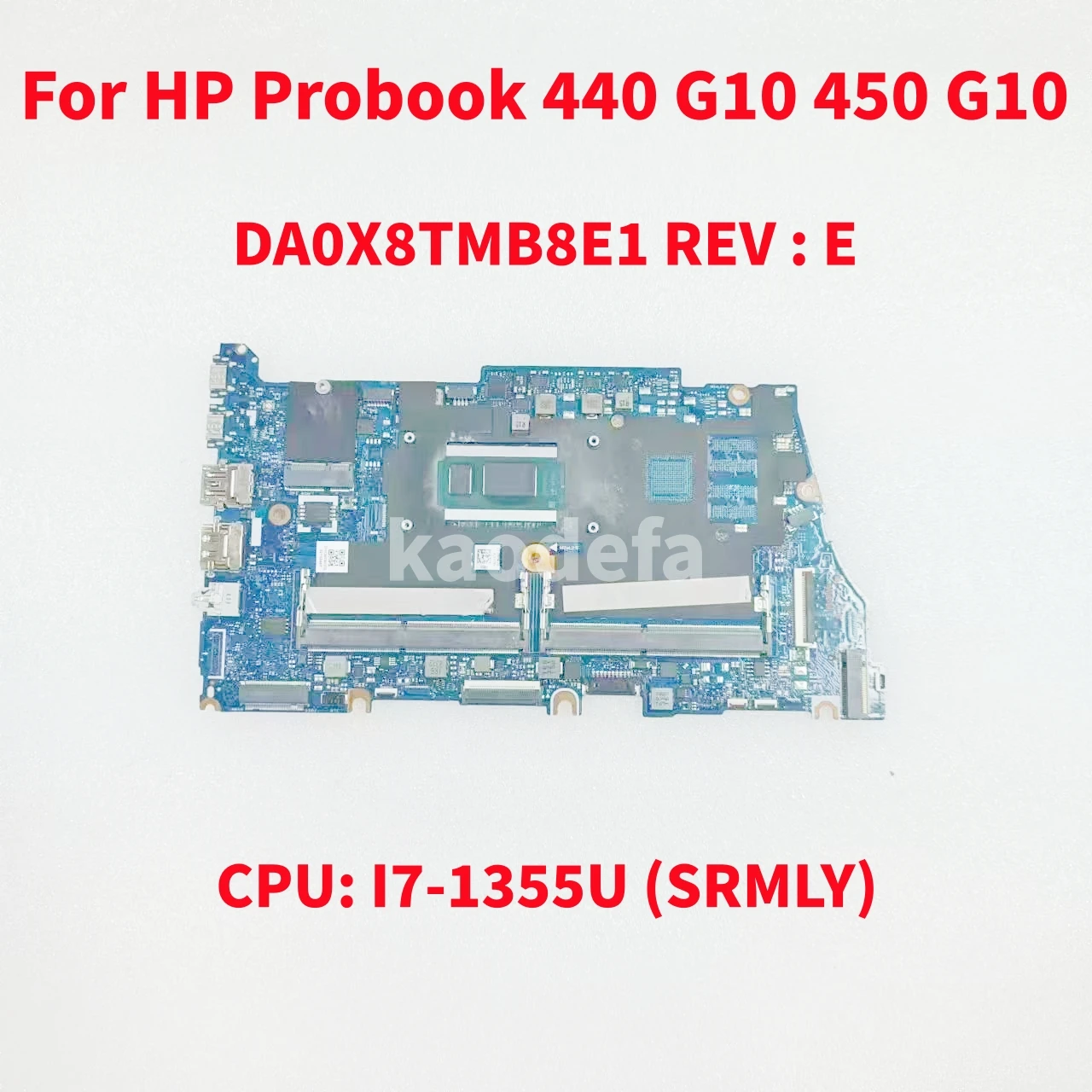 DA0X8TMB8E1 Mainboard For HP Probook 440 G10 450 G10 Laptop Motherboard CPU: I5-1335U SRMLX I7-1355U SRMLY UMA DDR4 N42397-601