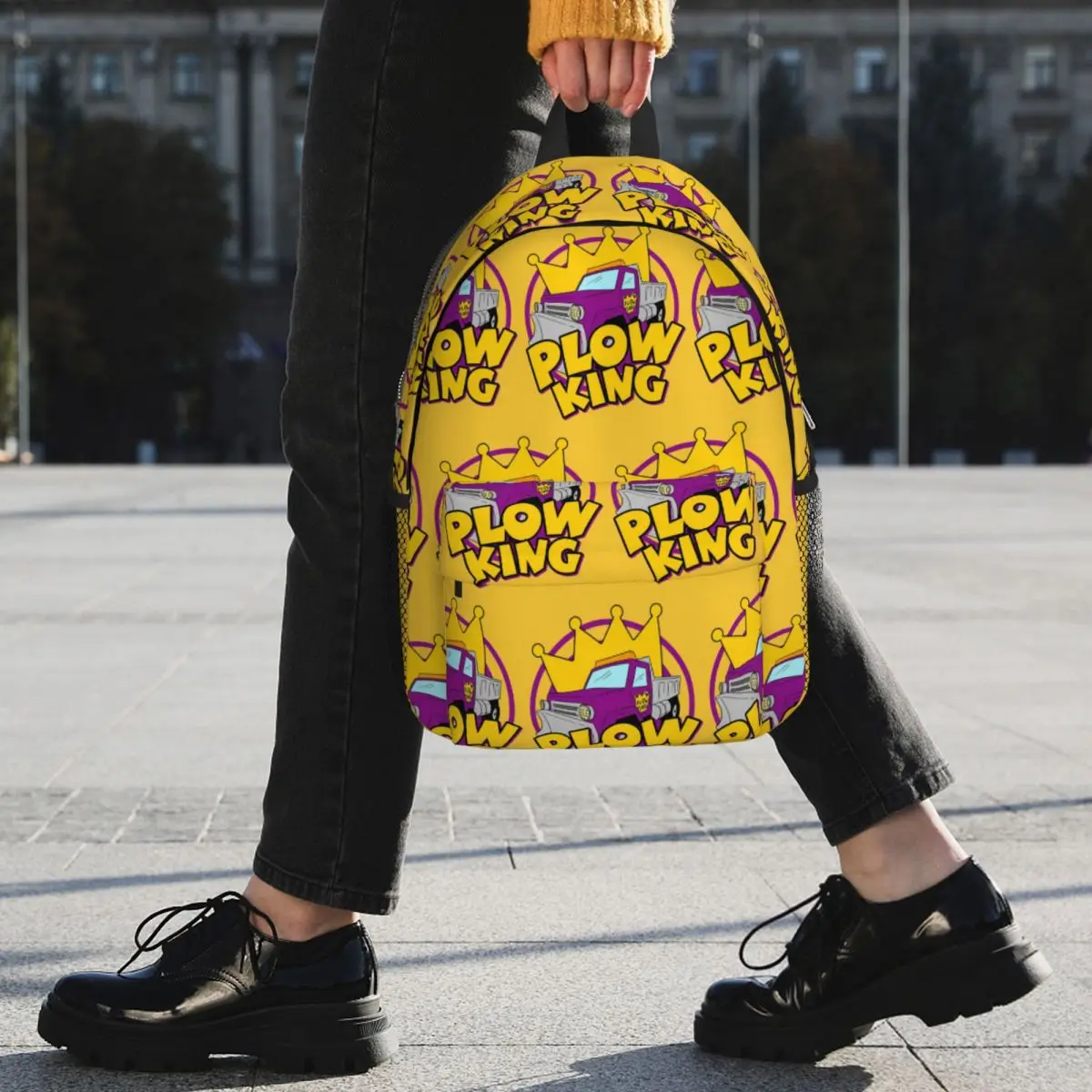 Plow King The Healthy Competition Backpack Student BookBag Boys Girls School Bag Computer Shoulder Bags