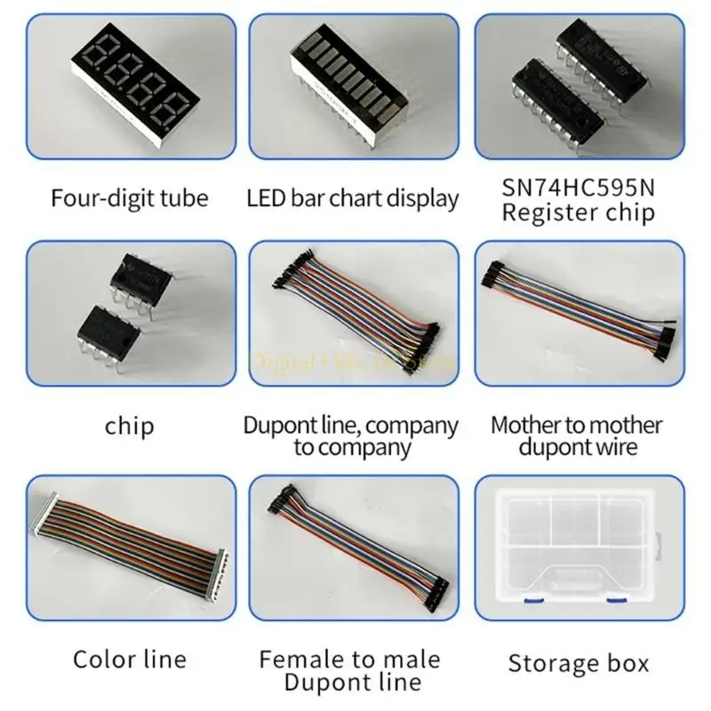 

E06D DIY E8 Project Super Starter with LED Capacitor Resistor for